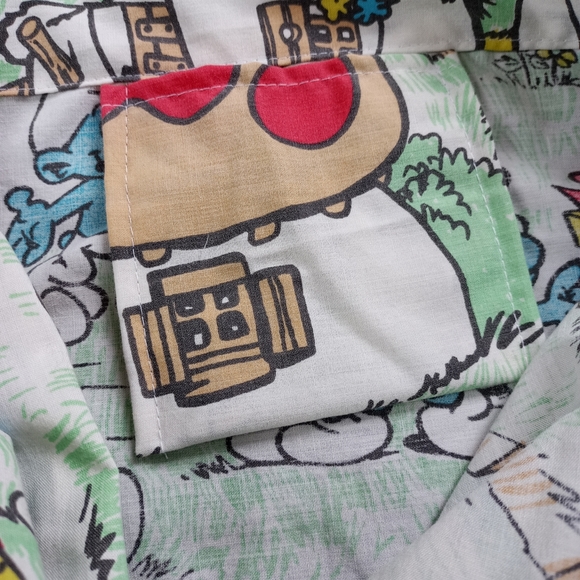 Custom Reworked Vintage SMURFS Shorts Bennygonia - Picture 5 of 12